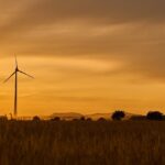wind power, nature, energy, wind energy, eco-friendly, environmental technology, power generation, power supply, landscape, rotor blades, propeller, sky, silhouette, black, dark, sunset, lighting, afterglow, twilight, wind park